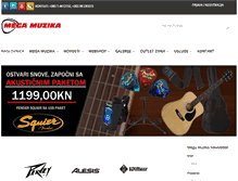 Tablet Screenshot of megamuzika.hr